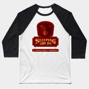 Sleeping Lion Inn Sign Baseball T-Shirt